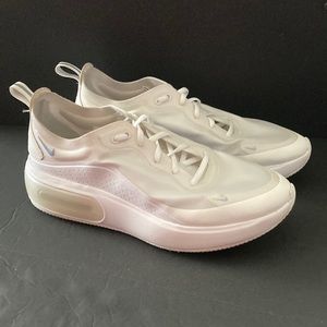 GUC NIKE AIR MAX Dia SE Shoes White/Metallic Silver AR7410-100 Women’s Size 8.5
